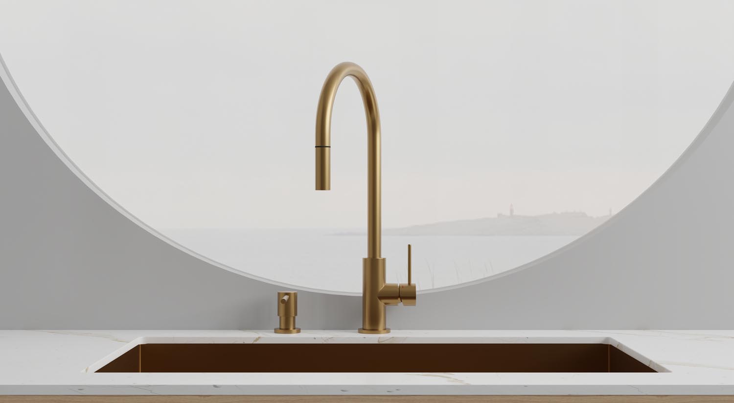 Steel Accent Sand 30101 & Steel Clean Dispenser Sand 35001 Scandtap Steel Accent