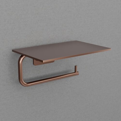 Scandtap Toalettpappershållare med hylla Steel Style Amber