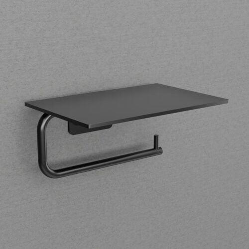 Scandtap Toalettpappershållare med hylla Steel Style Shadow