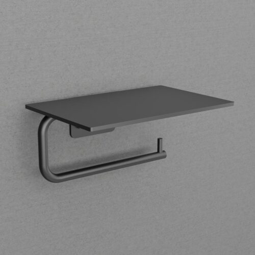 Scandtap Toalettpappershållare med hylla Style Black
