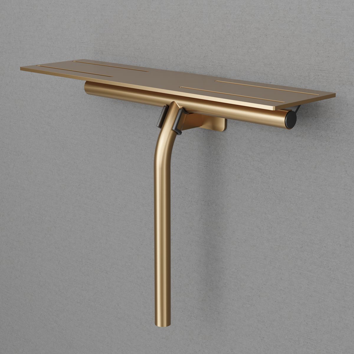 Scandtap Duschskrapa med hylla Steel Style Sand