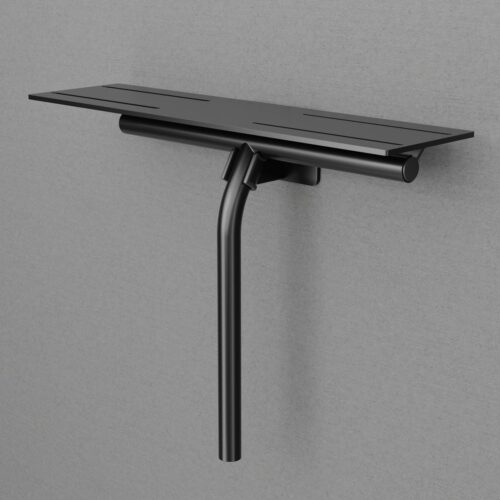 Scandtap Duschskrapa med hylla Steel Style Shadow